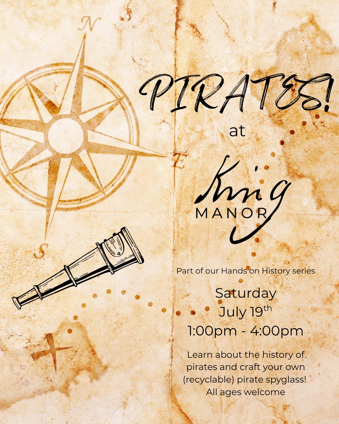 Hands-on History: Pirates at King Manor! — King Manor Museum